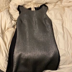 Black and silver dress